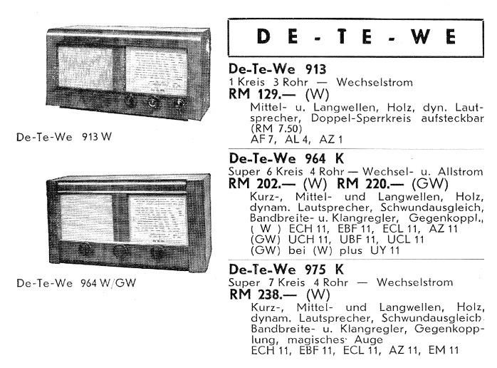 Katalog DeTeWe 964W