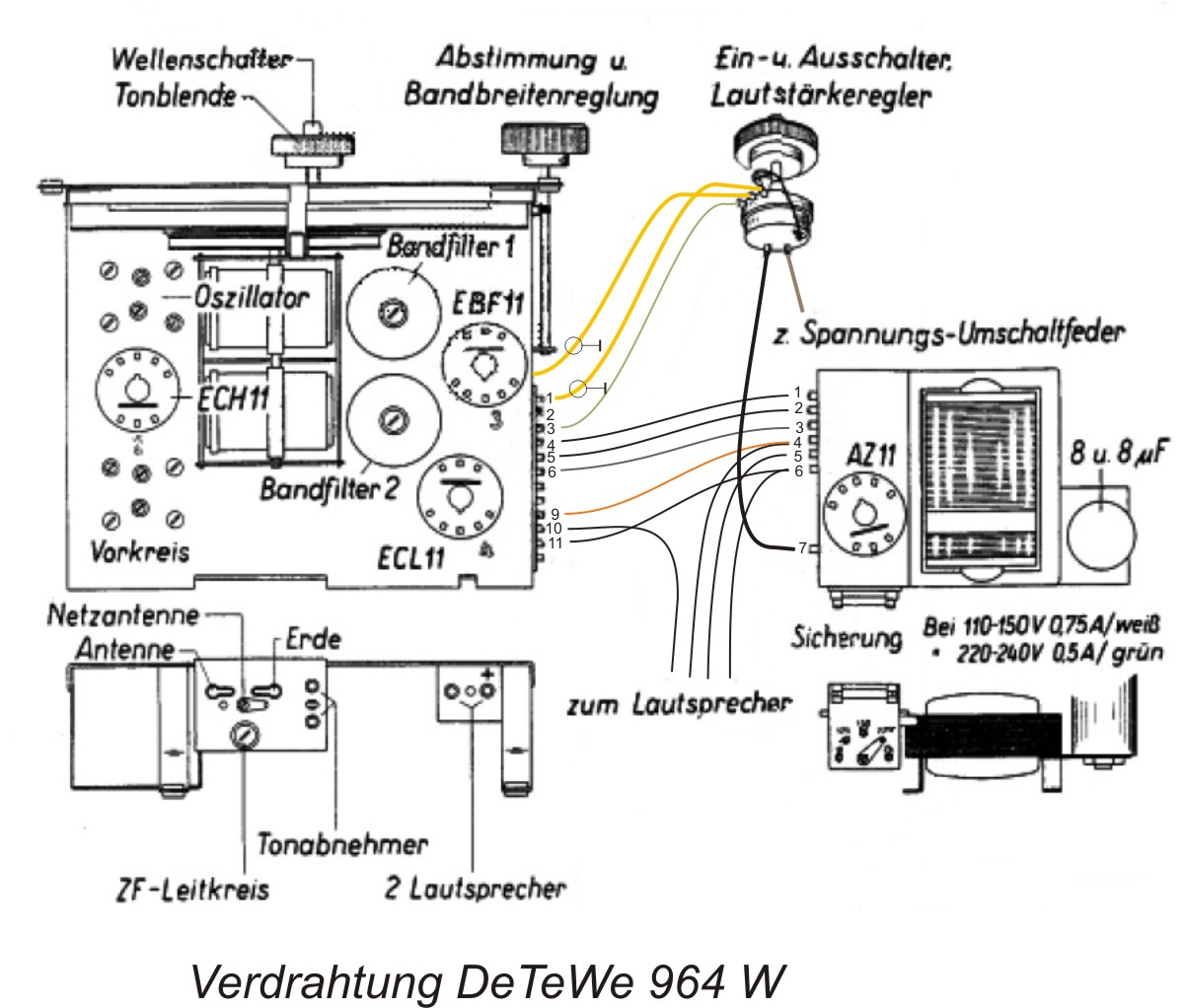 Wiring diagram DeTeWe 964W