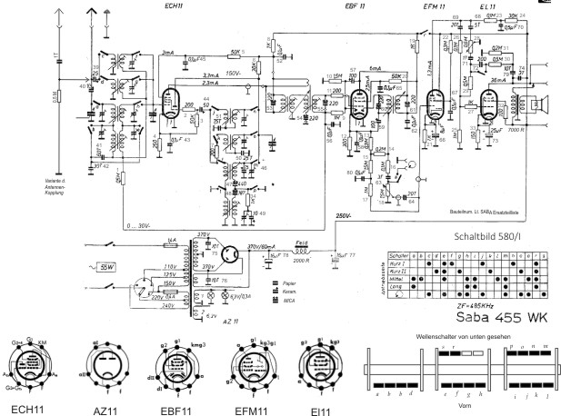 SABA 455WK schematics
