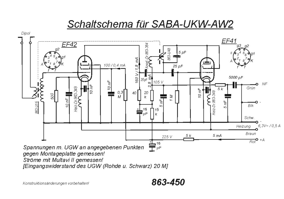 SABA UKW-AW2 schematics